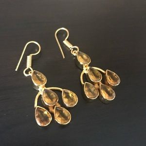 Stone earrings